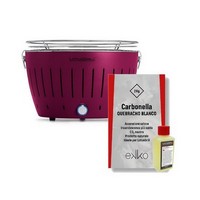 photo LotusGrill - LG G34 U Purple Barbecue + 200ml ignition gel and 2k Quebracho Blanco charcoal 1